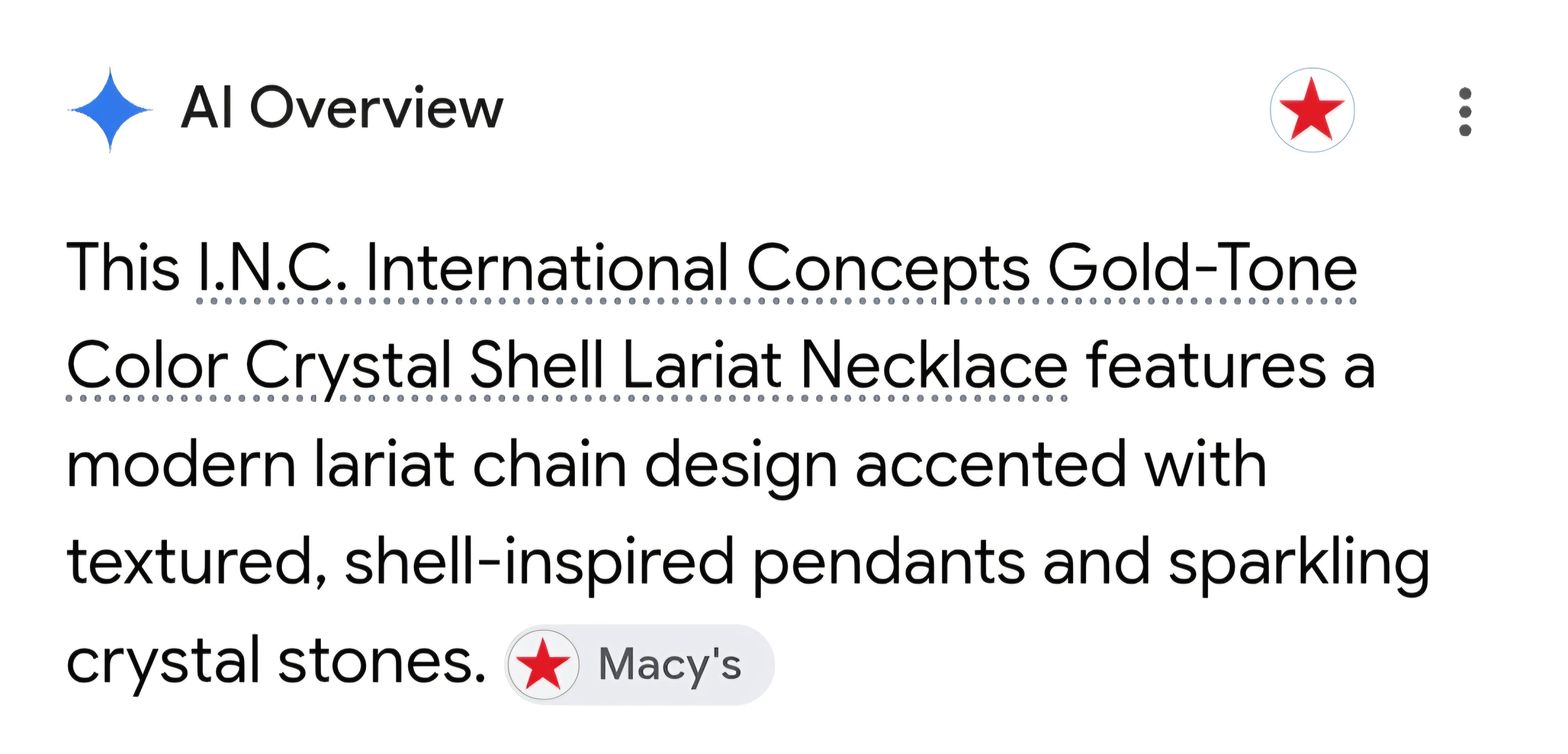 I.N.C necklace