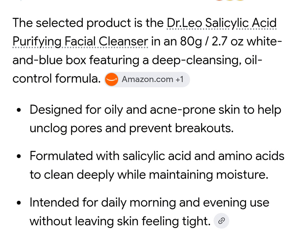 Dr. Leo purifying facial cleanser