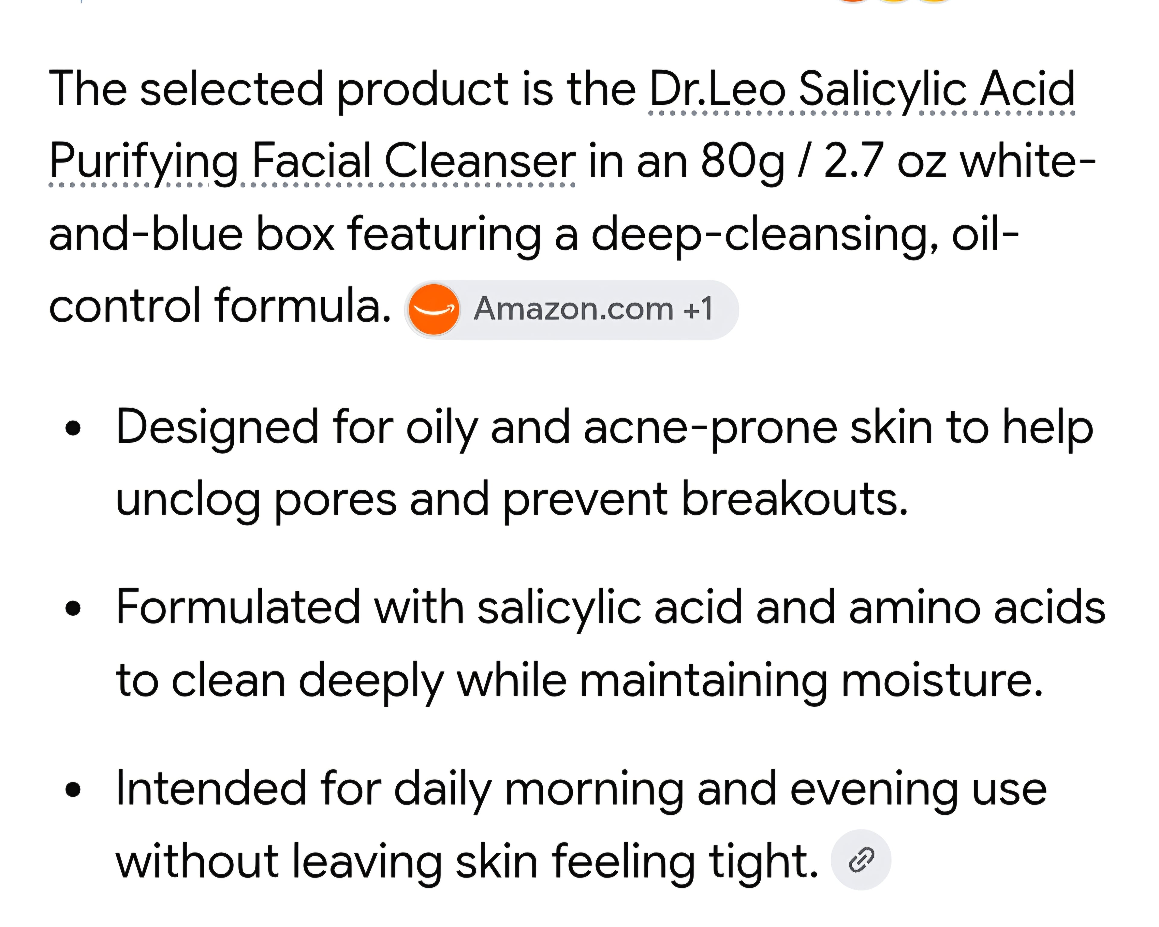 Dr. Leo purifying facial cleanser