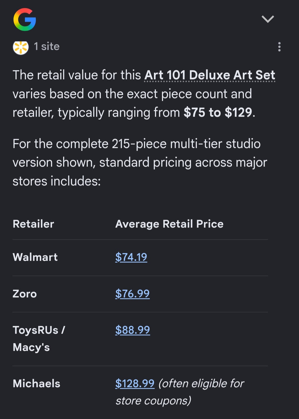 Art 101 Deluxe Art set