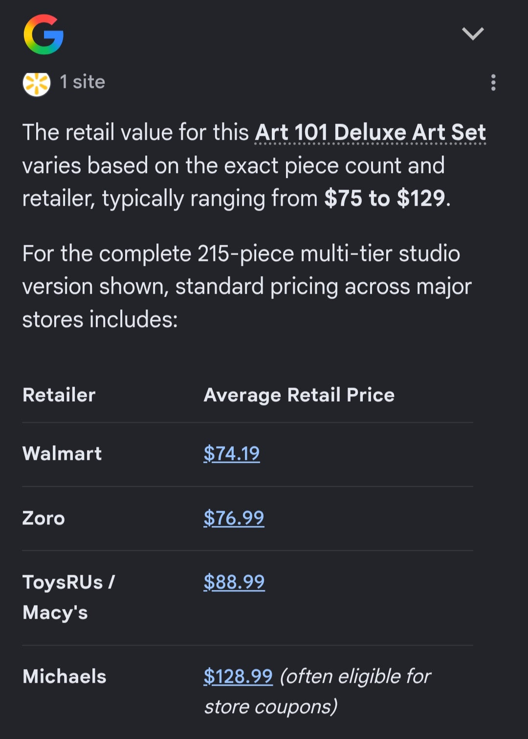 Art 101 Deluxe Art set