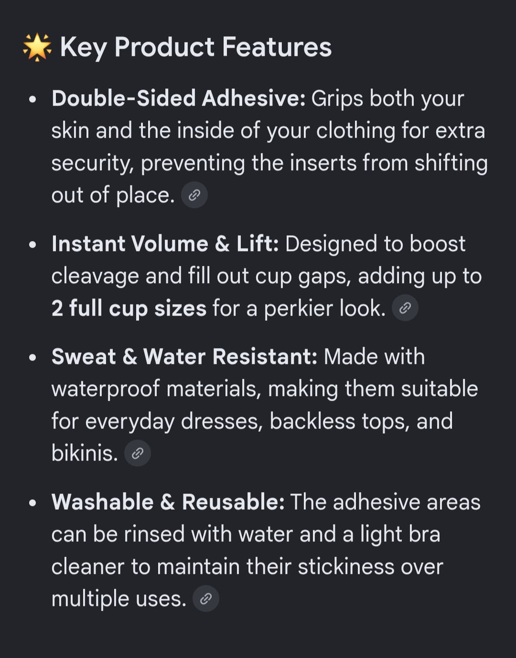 Snowy size A sticky bra double sided