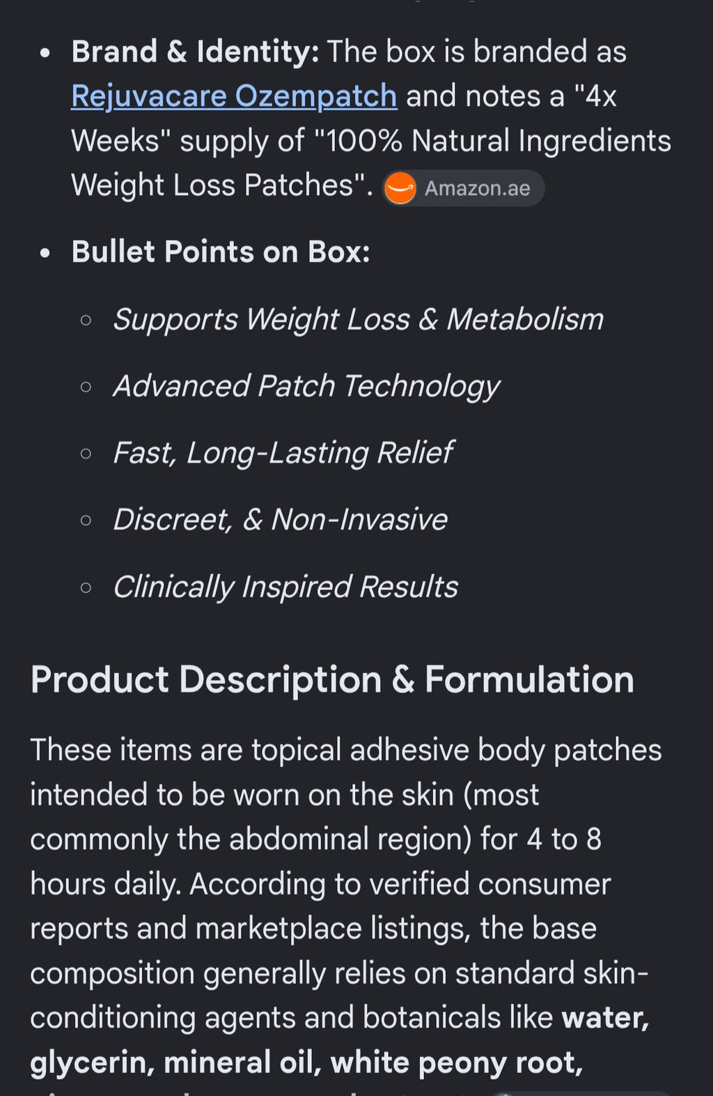 OZEMPATCH 4 weeks each box