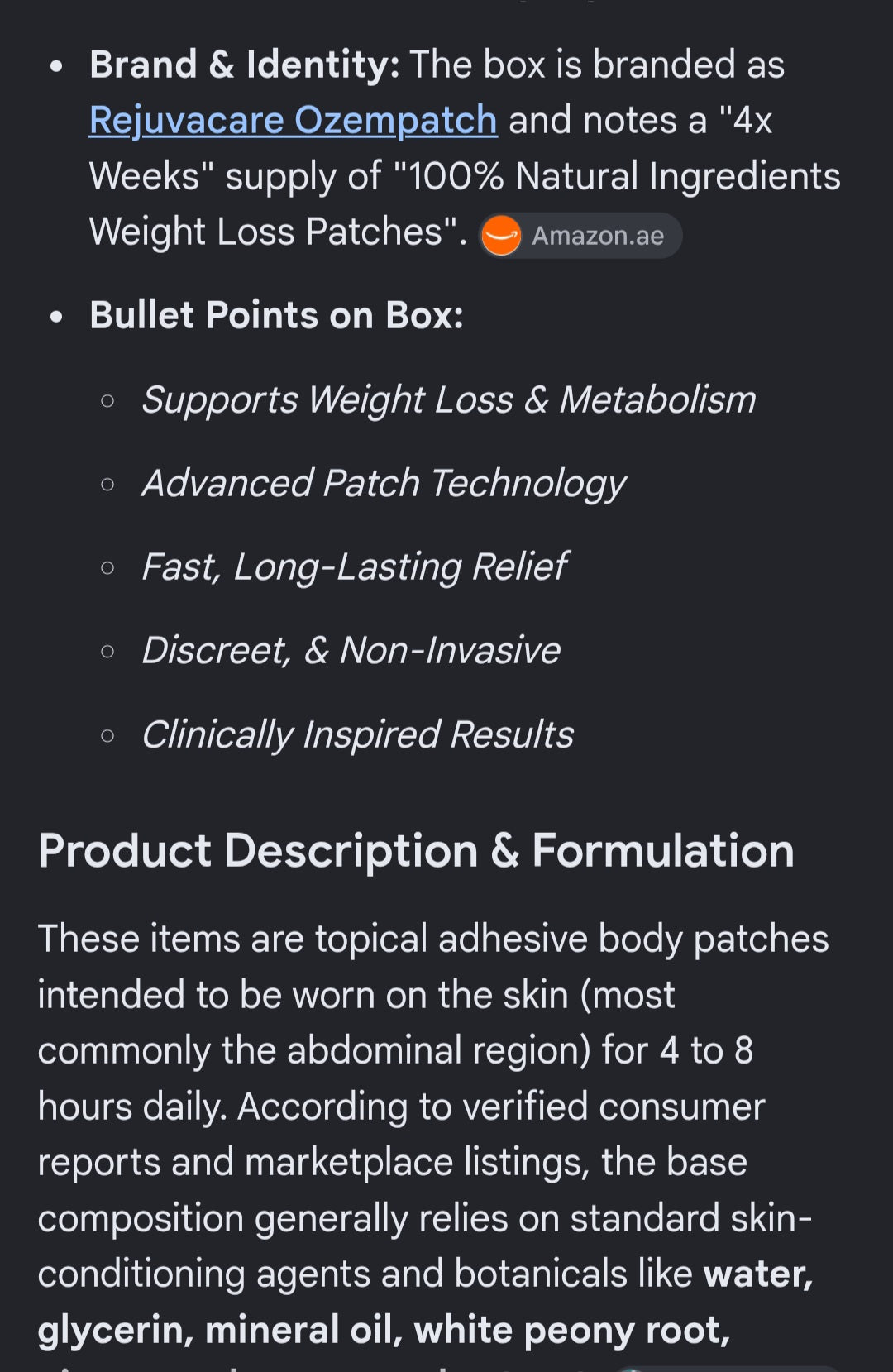 OZEMPATCH 4 weeks each box
