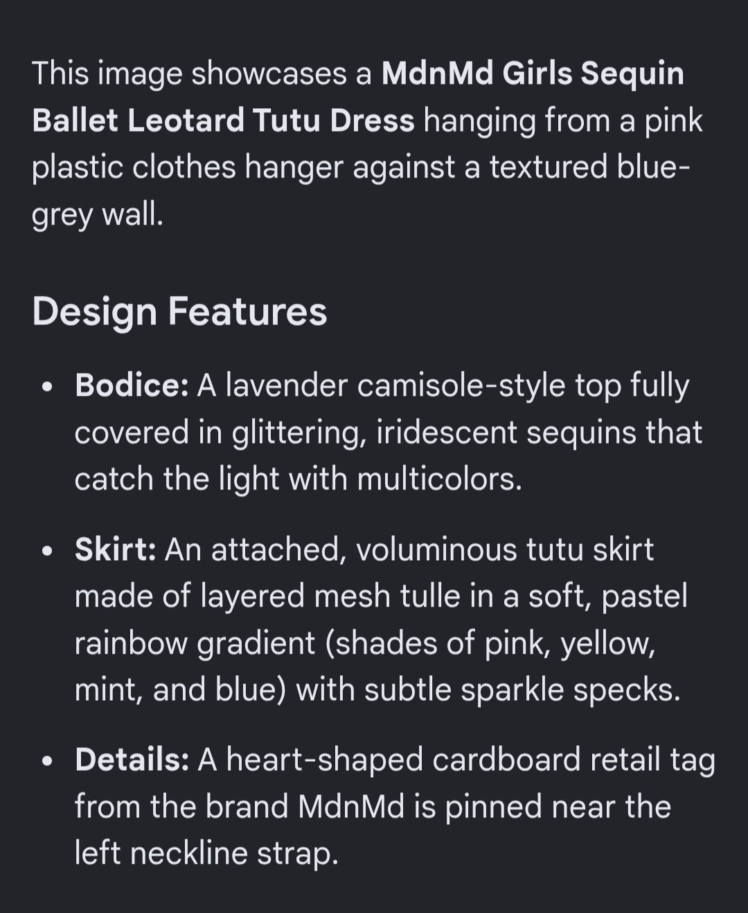 Ballet leotard 9 to 10 years