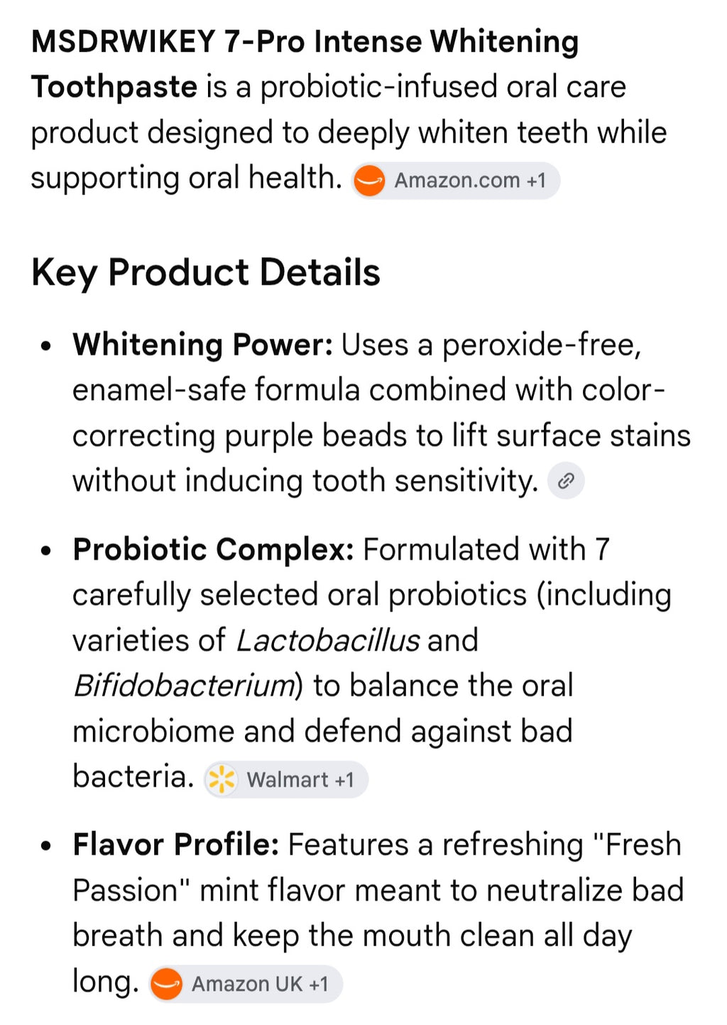 Teeth whitening 2 piece kit MS DRWIKEY