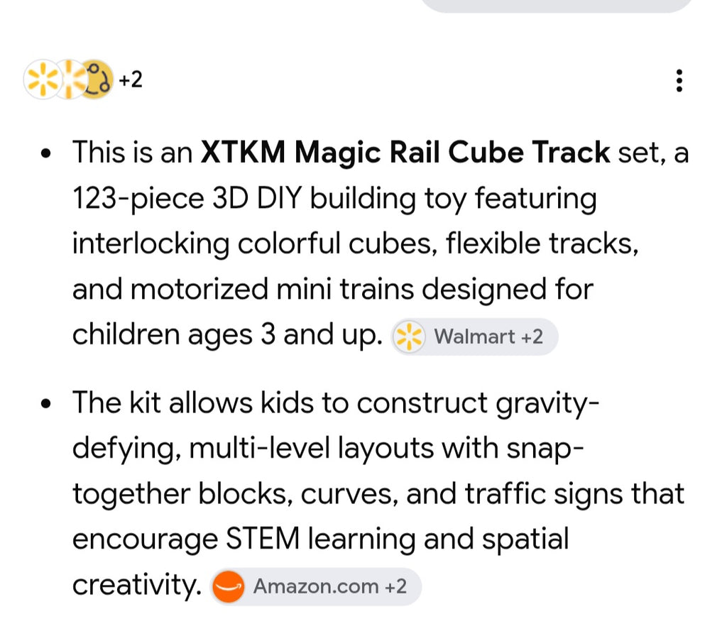 Cube track toy 123pcs