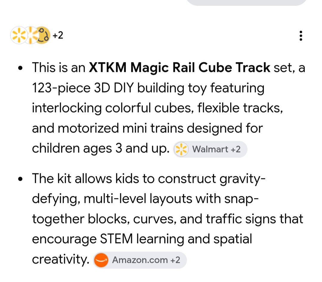 Cube track toy 123pcs