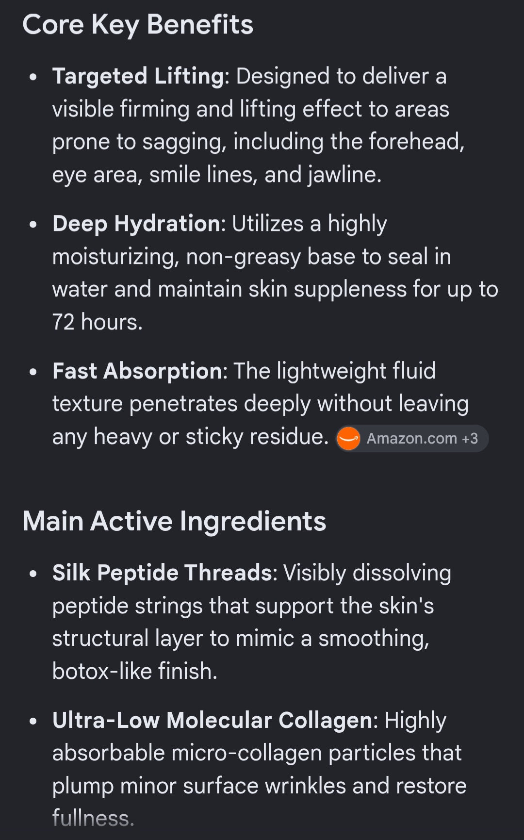 Deep collagen silk peptide