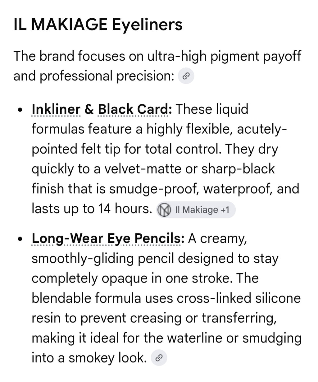 IL MAKIAGE setting spray and black eye liner