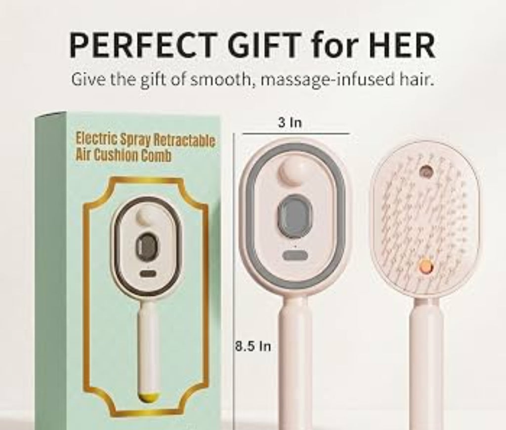 Electric spray air cushion comb