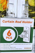 Curtian rod holders 6 pack