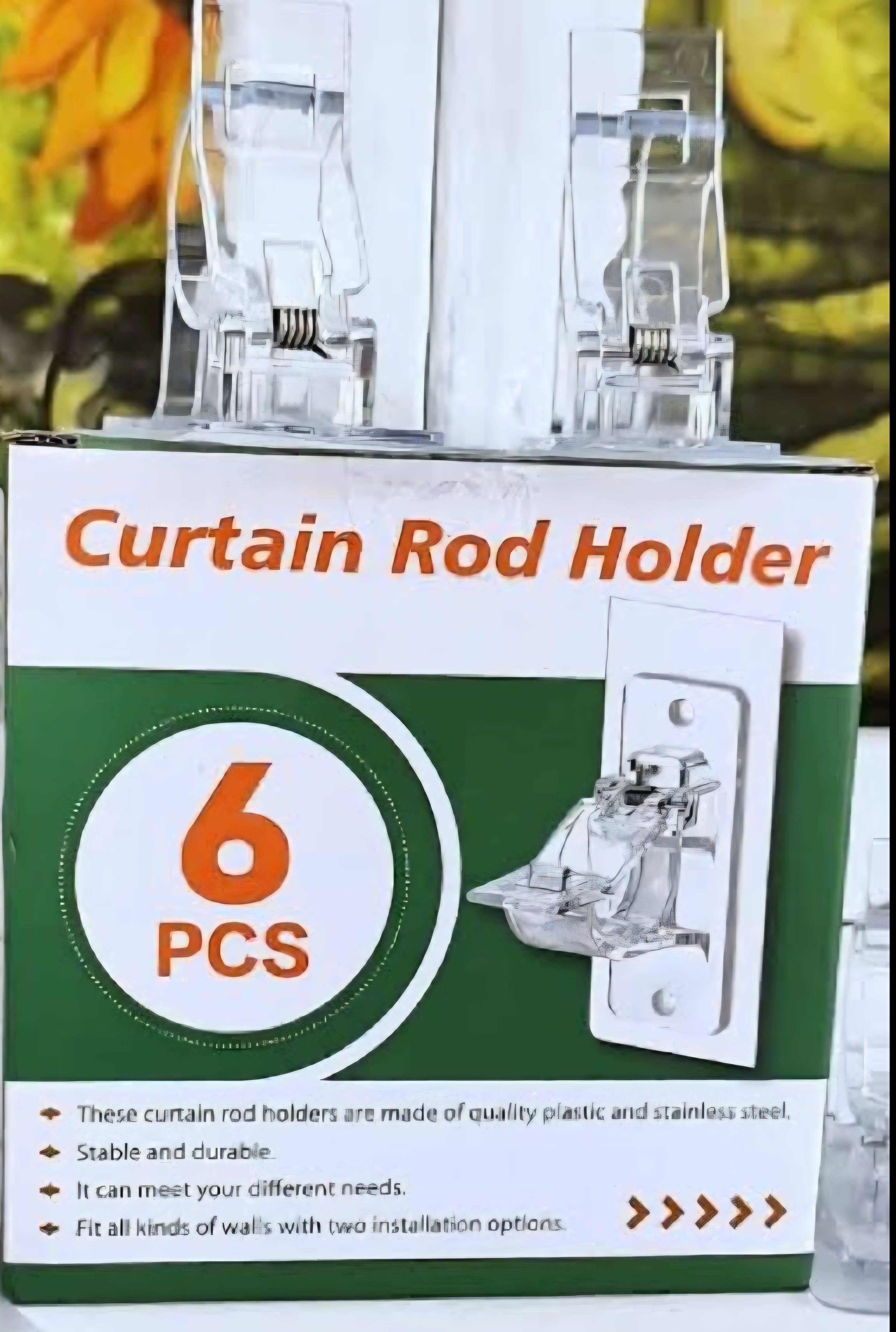 Curtian rod holders 6 pack
