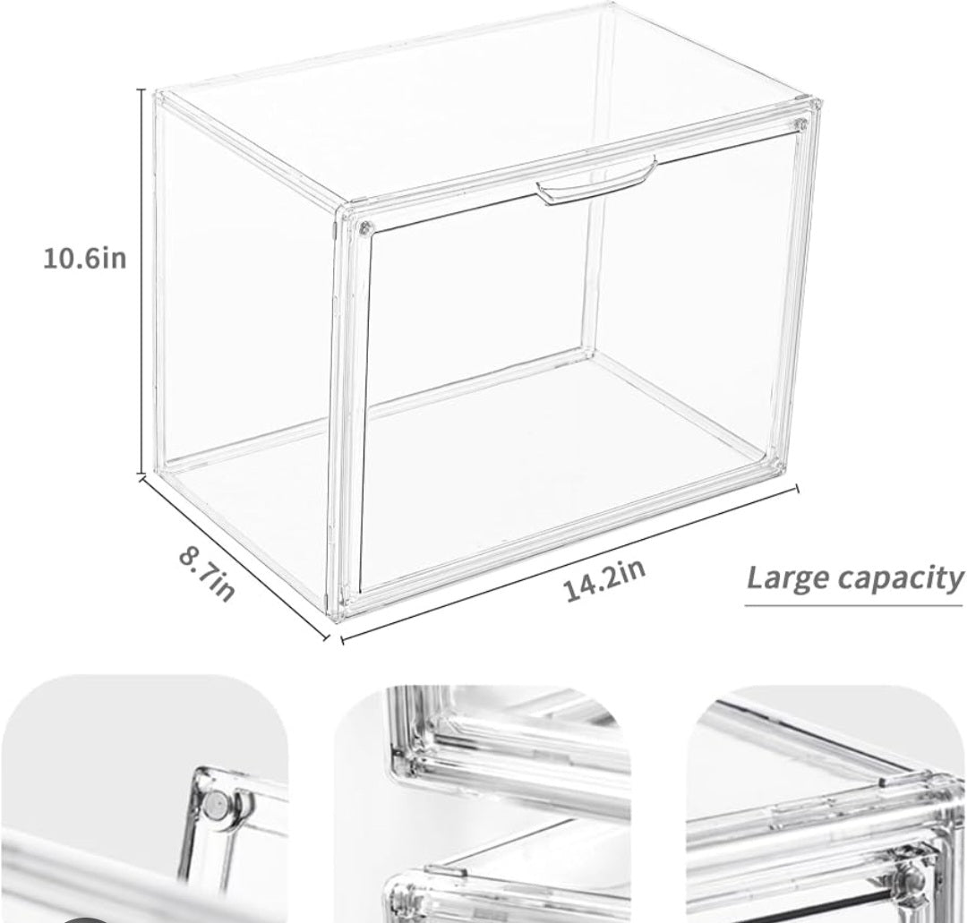 Transparent storage container