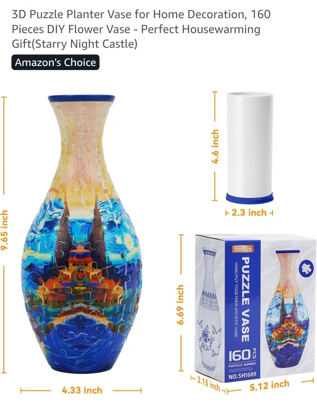 Puzzle vase 160 pcs