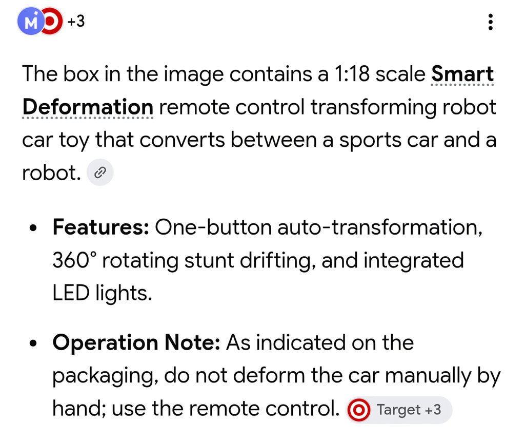 Smart Déformation car turns into robot