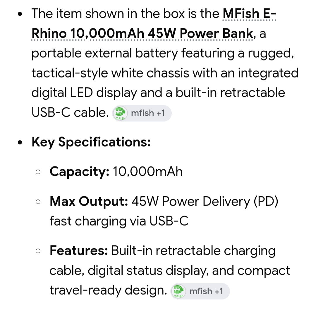 Power Bank 45 w/max