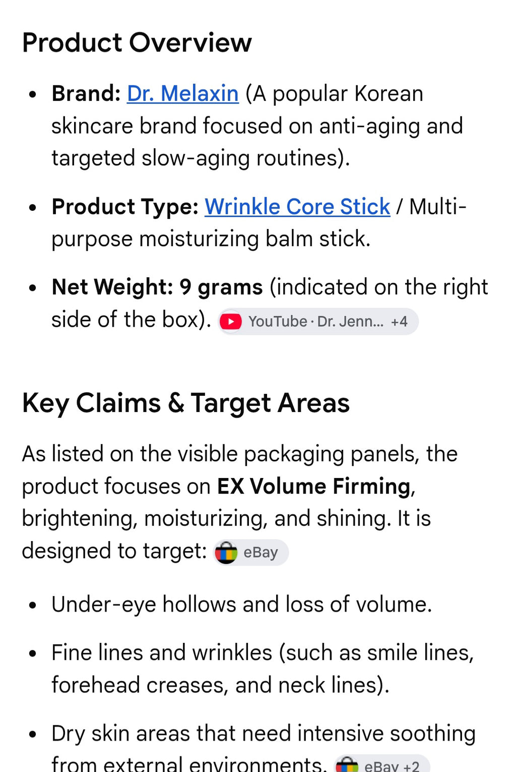 Dr. MELAXIN Calcium volume multi balm