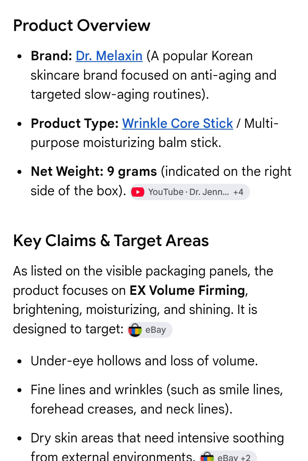 Dr. MELAXIN Calcium volume multi balm