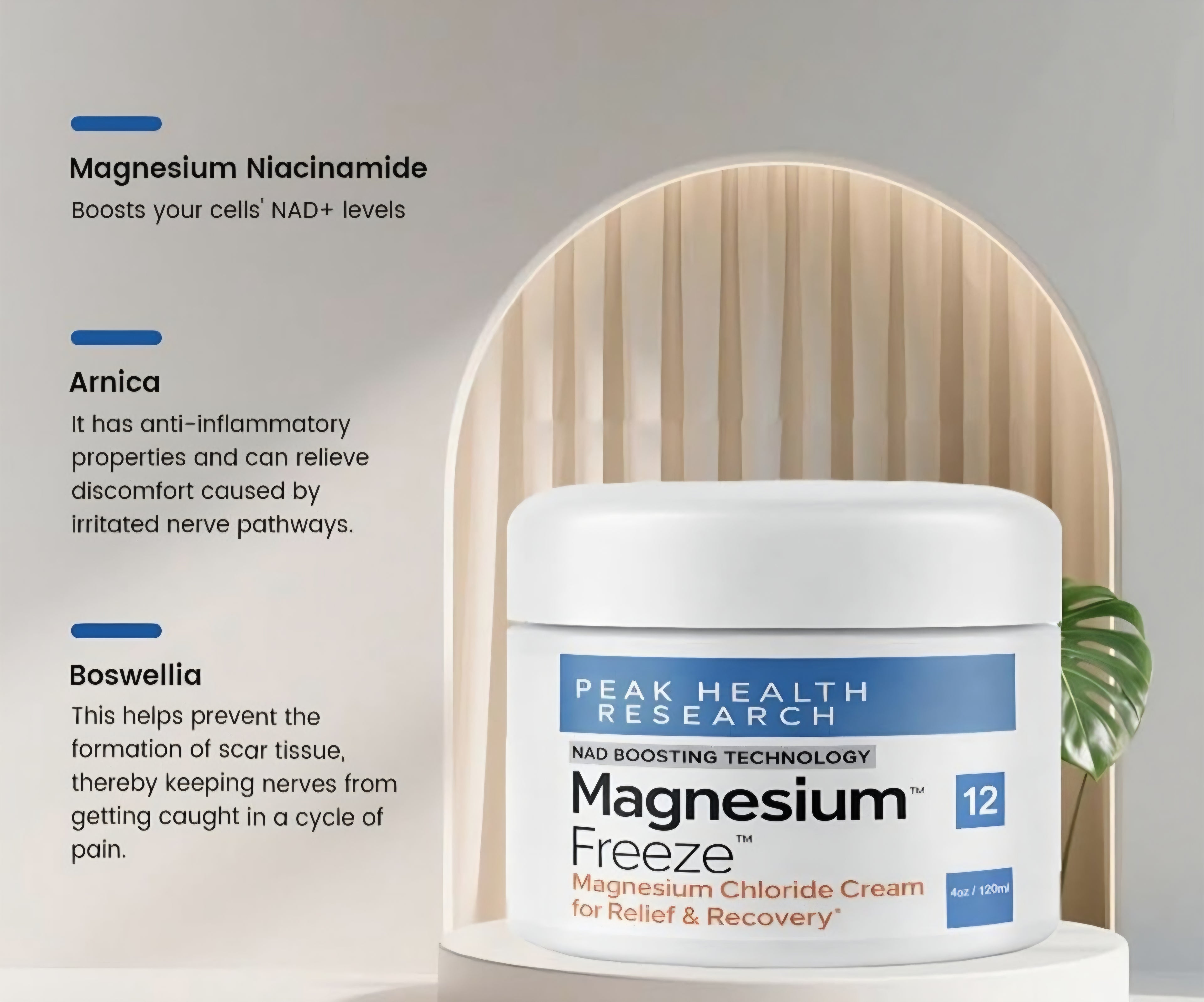 PEAK HEALTH Magnésium Freeze 4oz