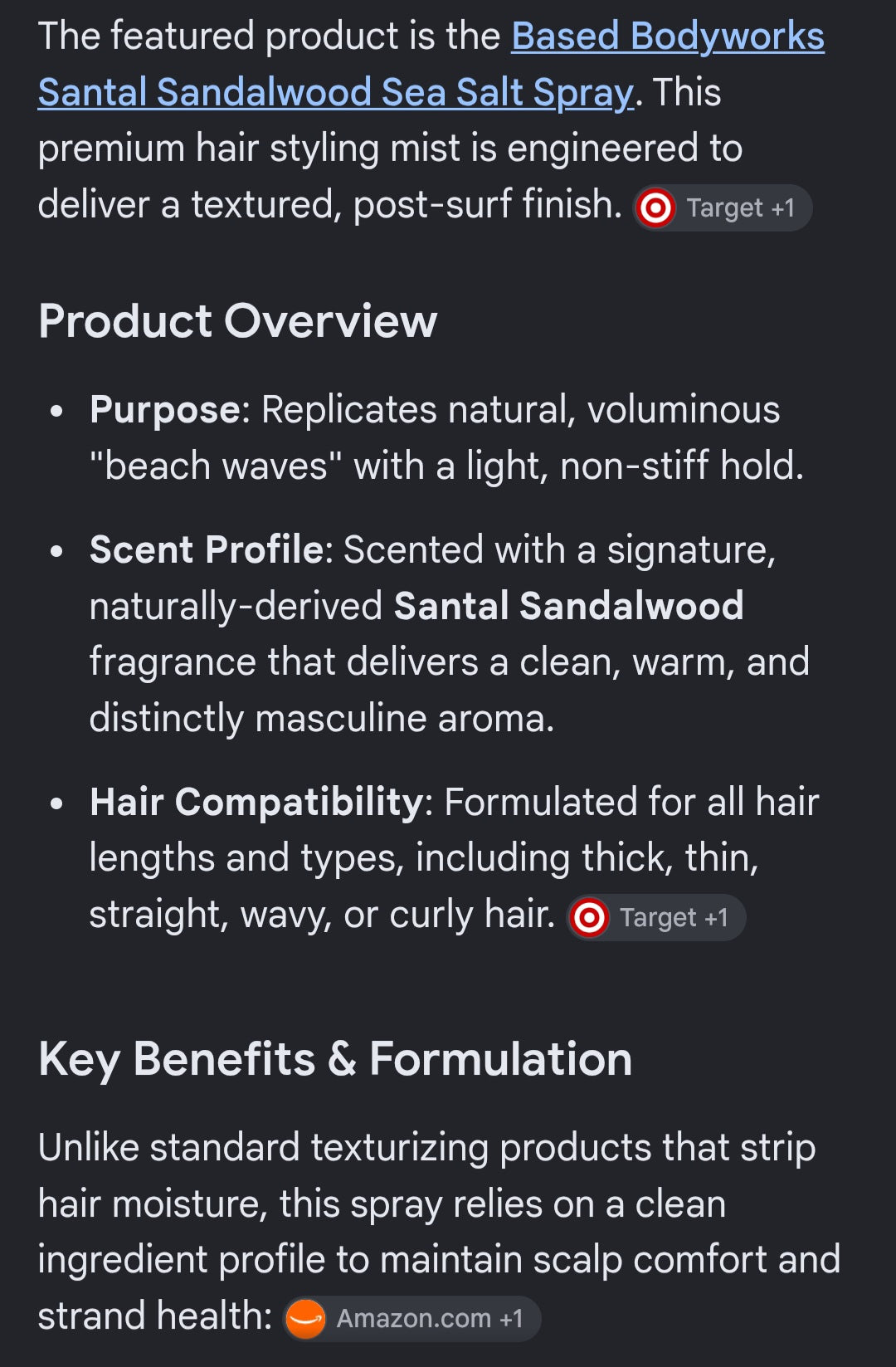 BASED Sea salt spray for hair and Cocokind calming Magnésium mist for skin bundle 2 for one price