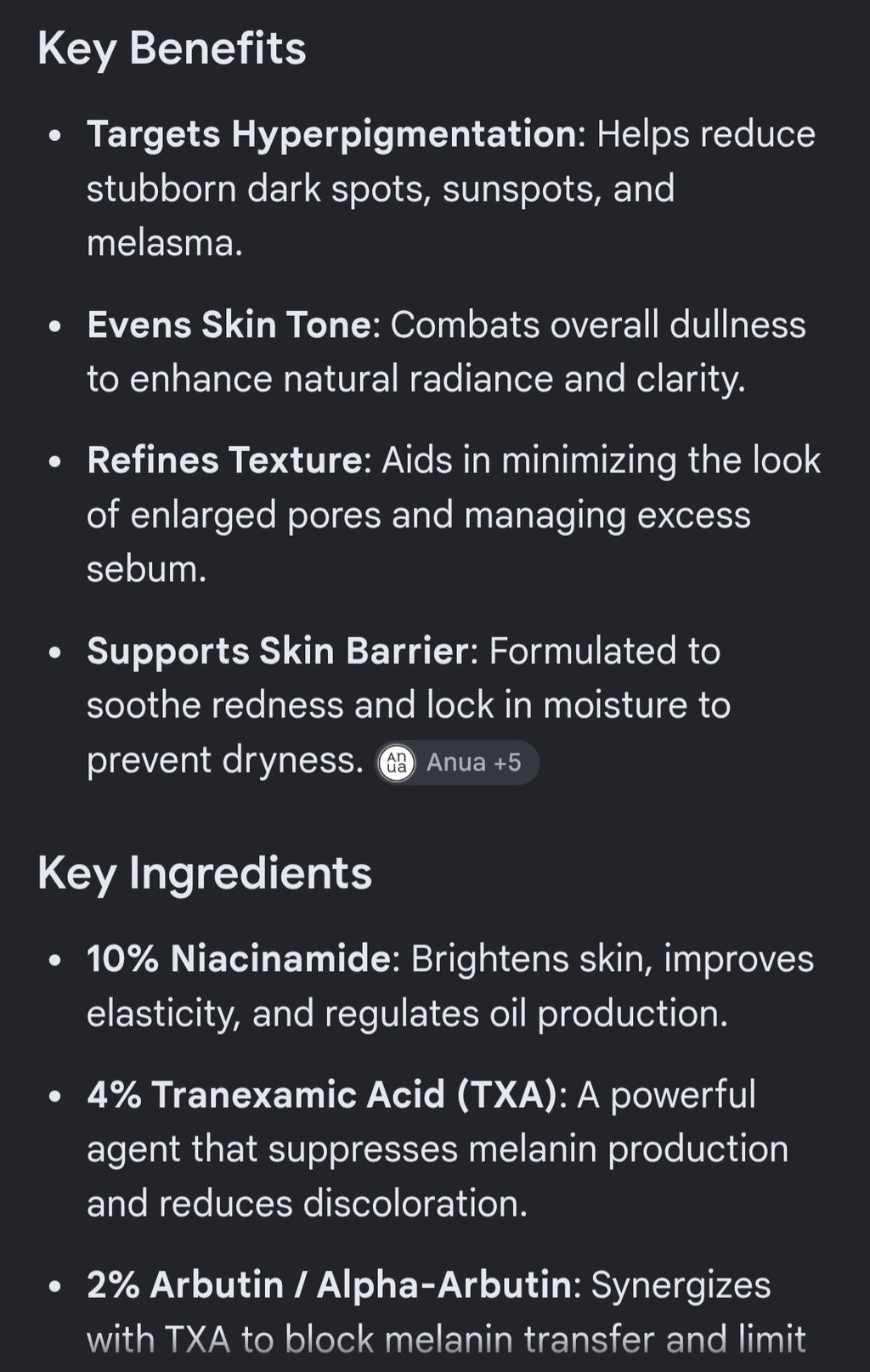 Anua 10+ serum