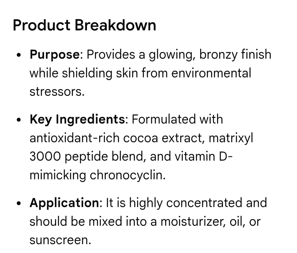 From ipsy : D-Bronzi sunshine drops