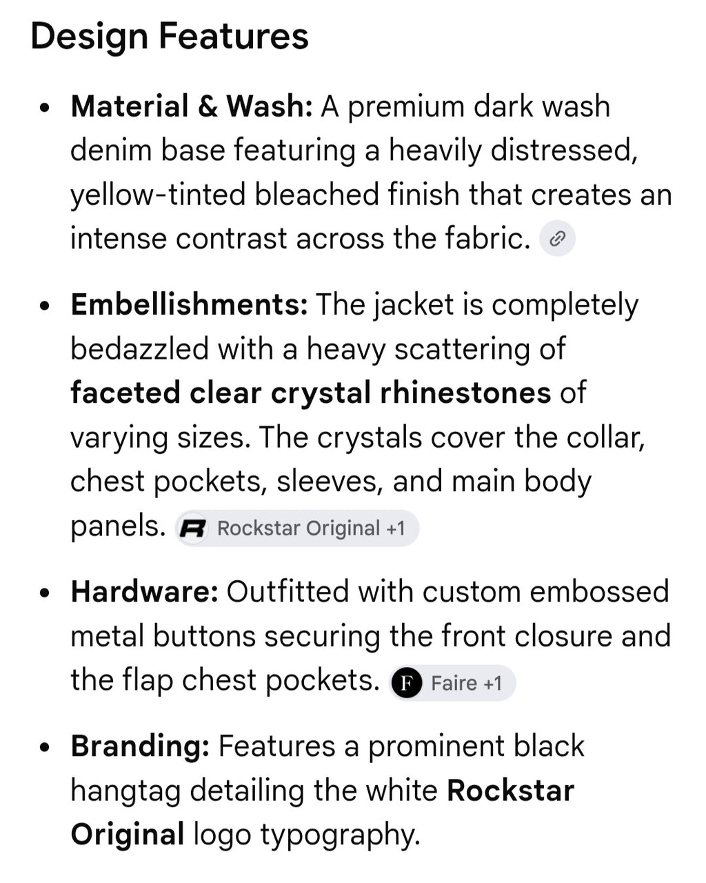 Rockstar brand jacket