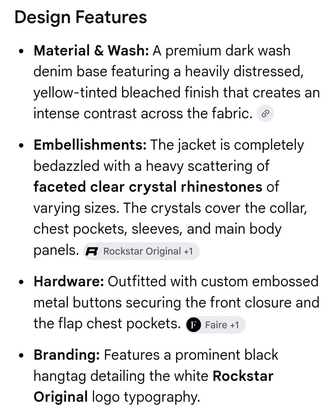 Rockstar brand jacket