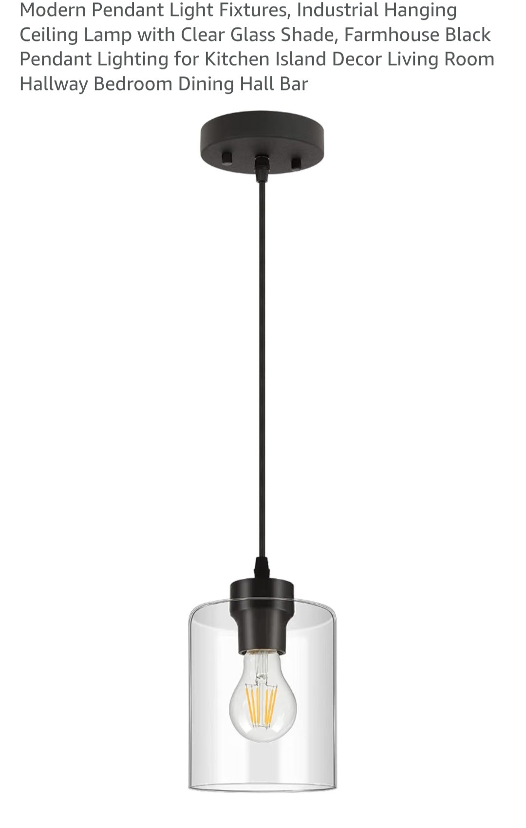 New in box farmhouse style hanging light