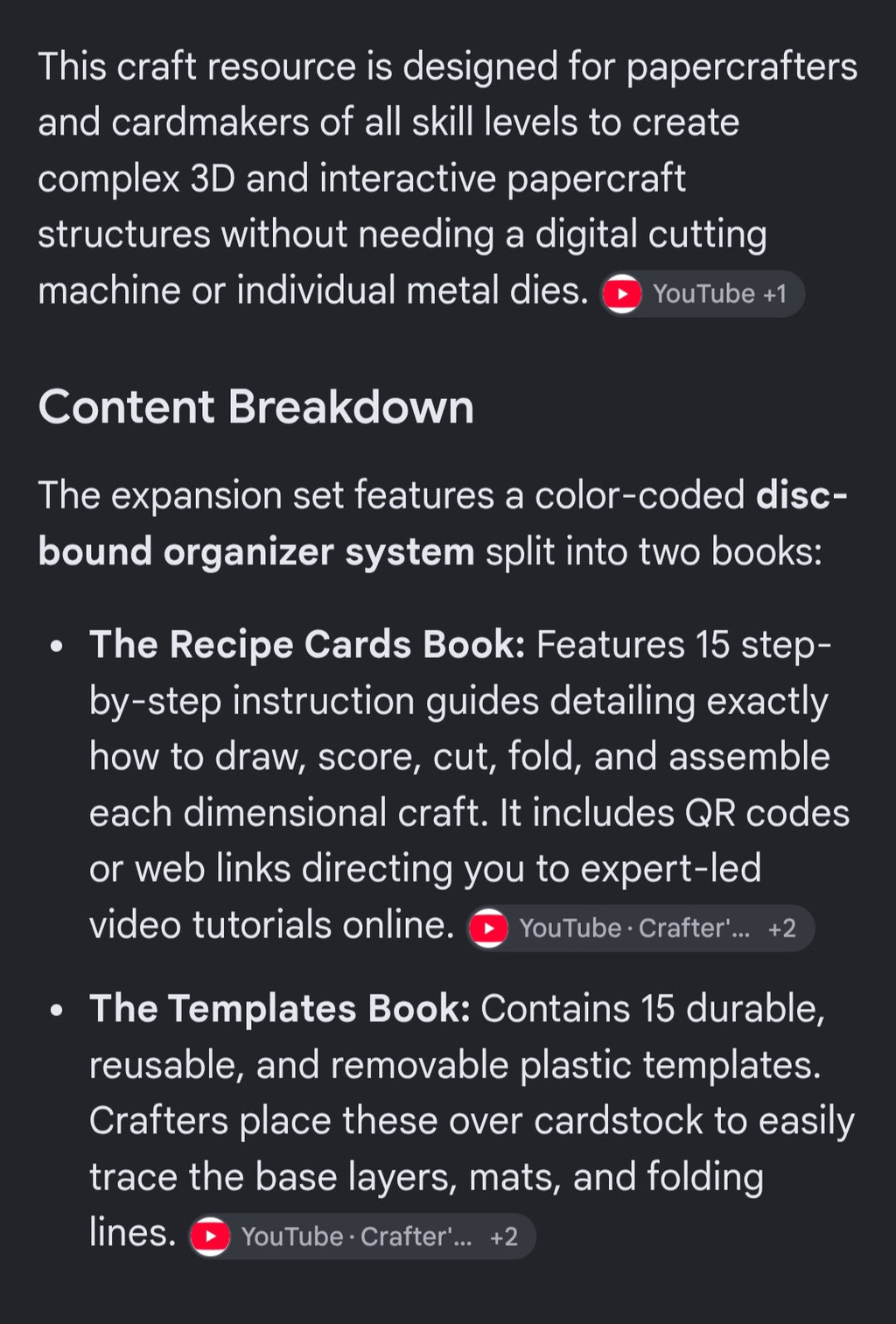 Template library set of 2