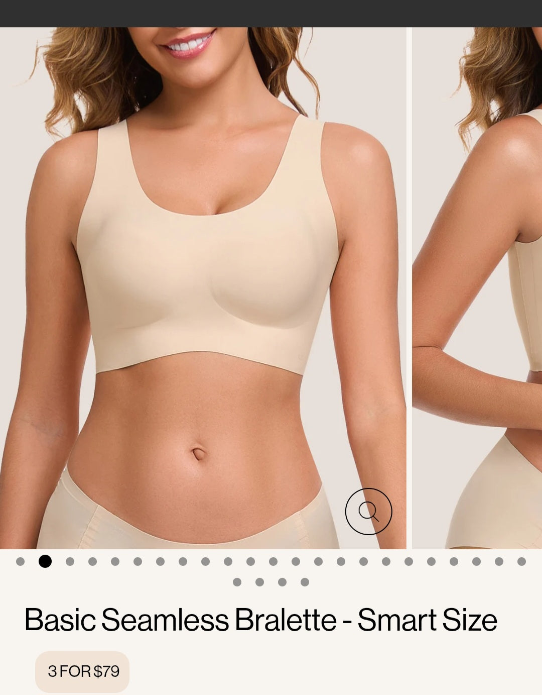 Ubras 3 pack bra set US small