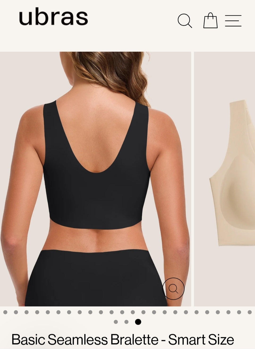 Ubras 3 pack bra set US small