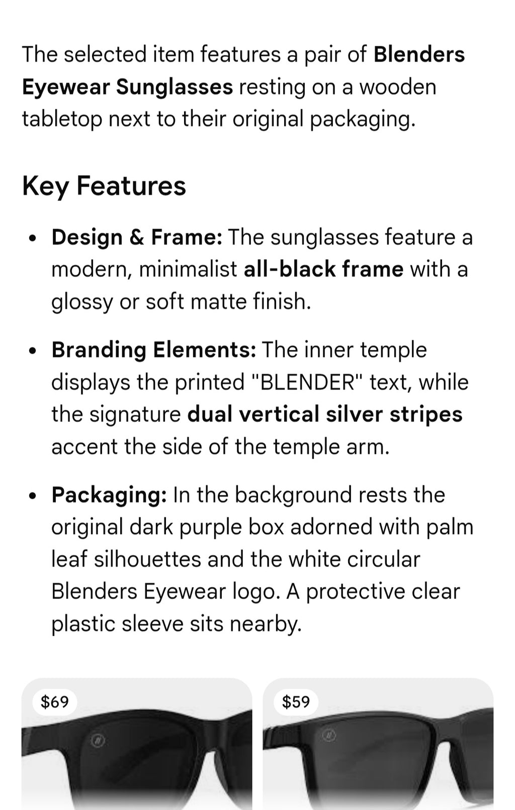 Blenders eyewear sun glasses