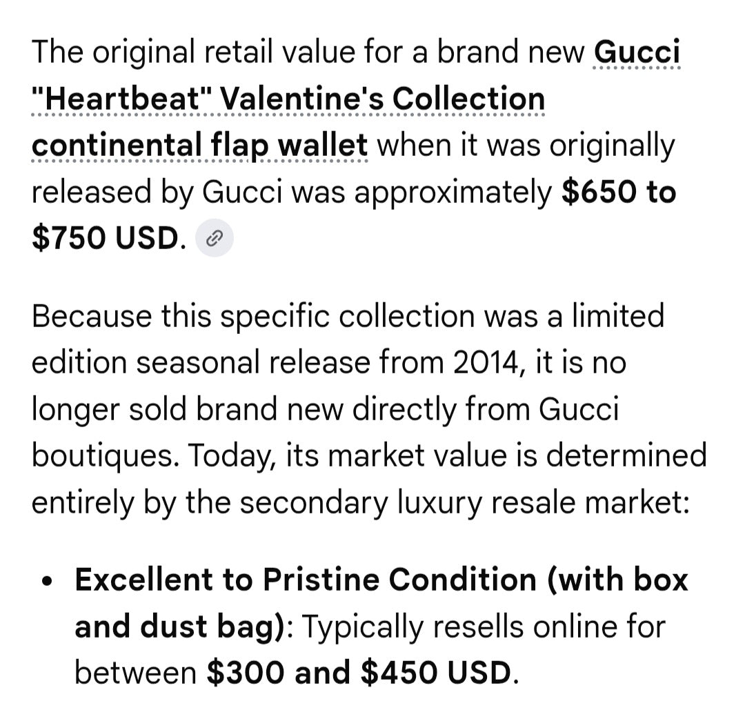 Gucci wallet / never used