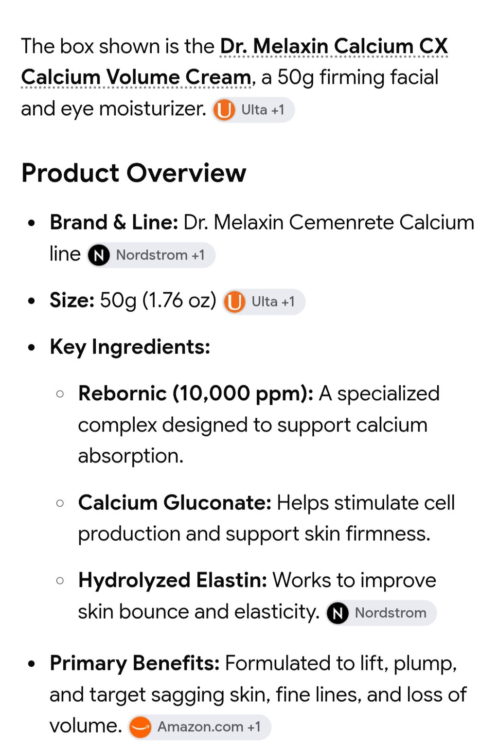 Dr.MELAXIN bundle of 4 full size products calcium volume cream , peel shot, body and foot tumeric spray, body cream