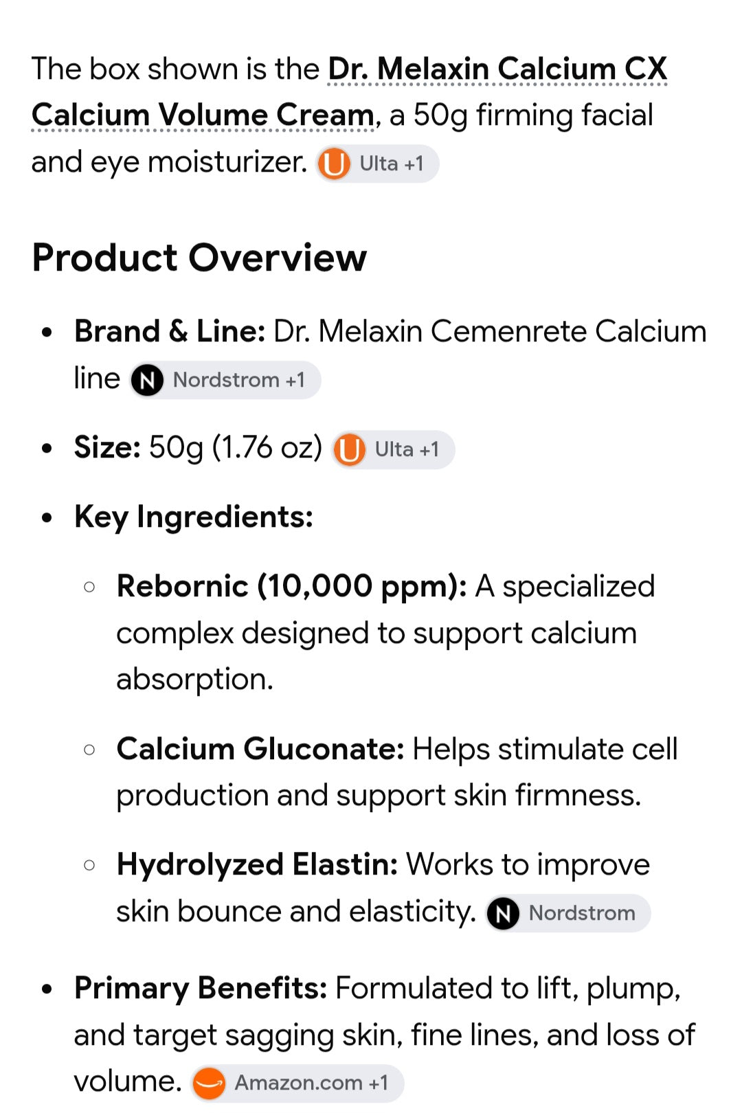 Dr.MELAXIN bundle of 4 full size products calcium volume cream , peel shot, body and foot tumeric spray, body cream