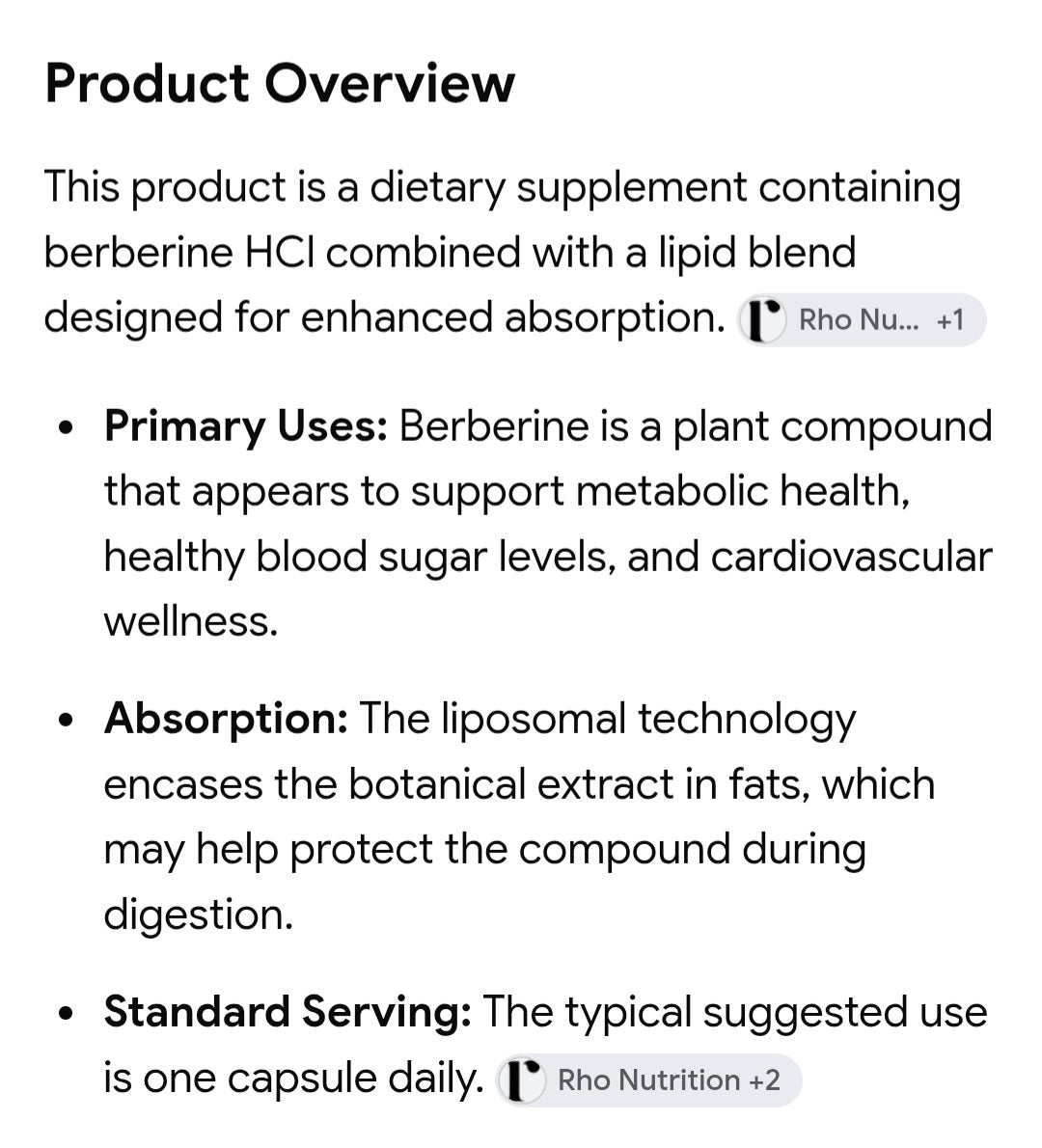 RHO Nutrition bundle 6 full size products with serving spoon and papers