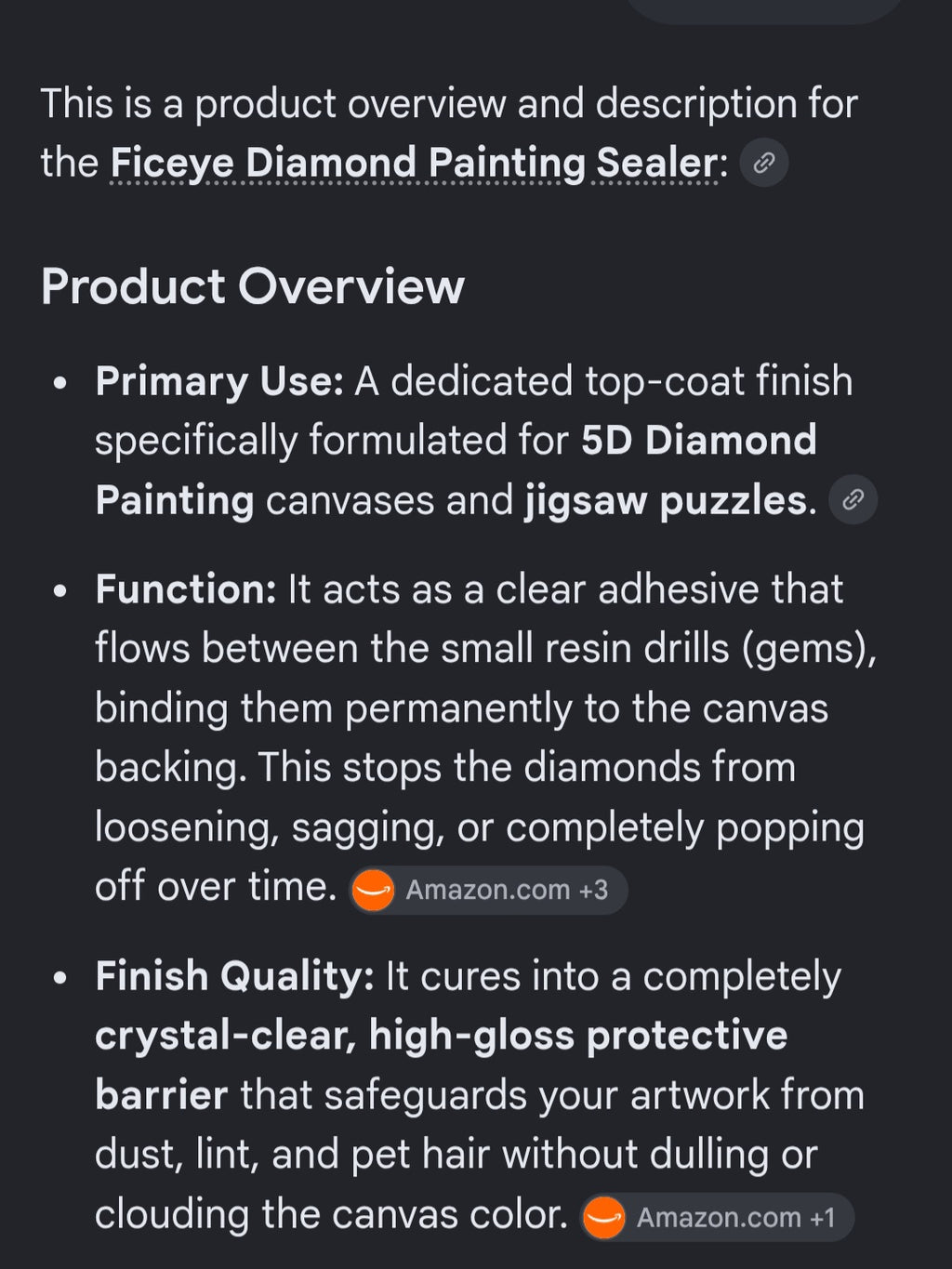 Ficeye Diamond painting sealer you get 3 bottles with tool one price