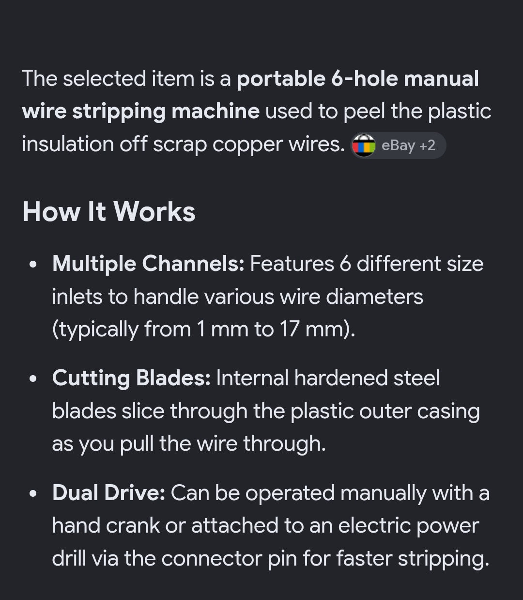 Victool wire stripping tool