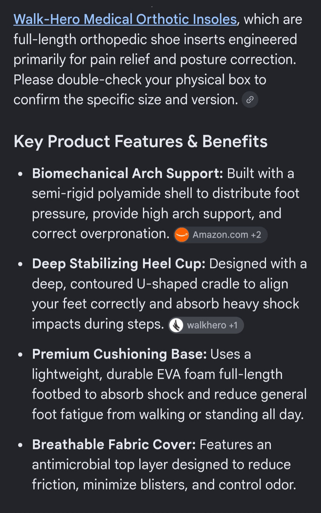 Walk Hero insoles