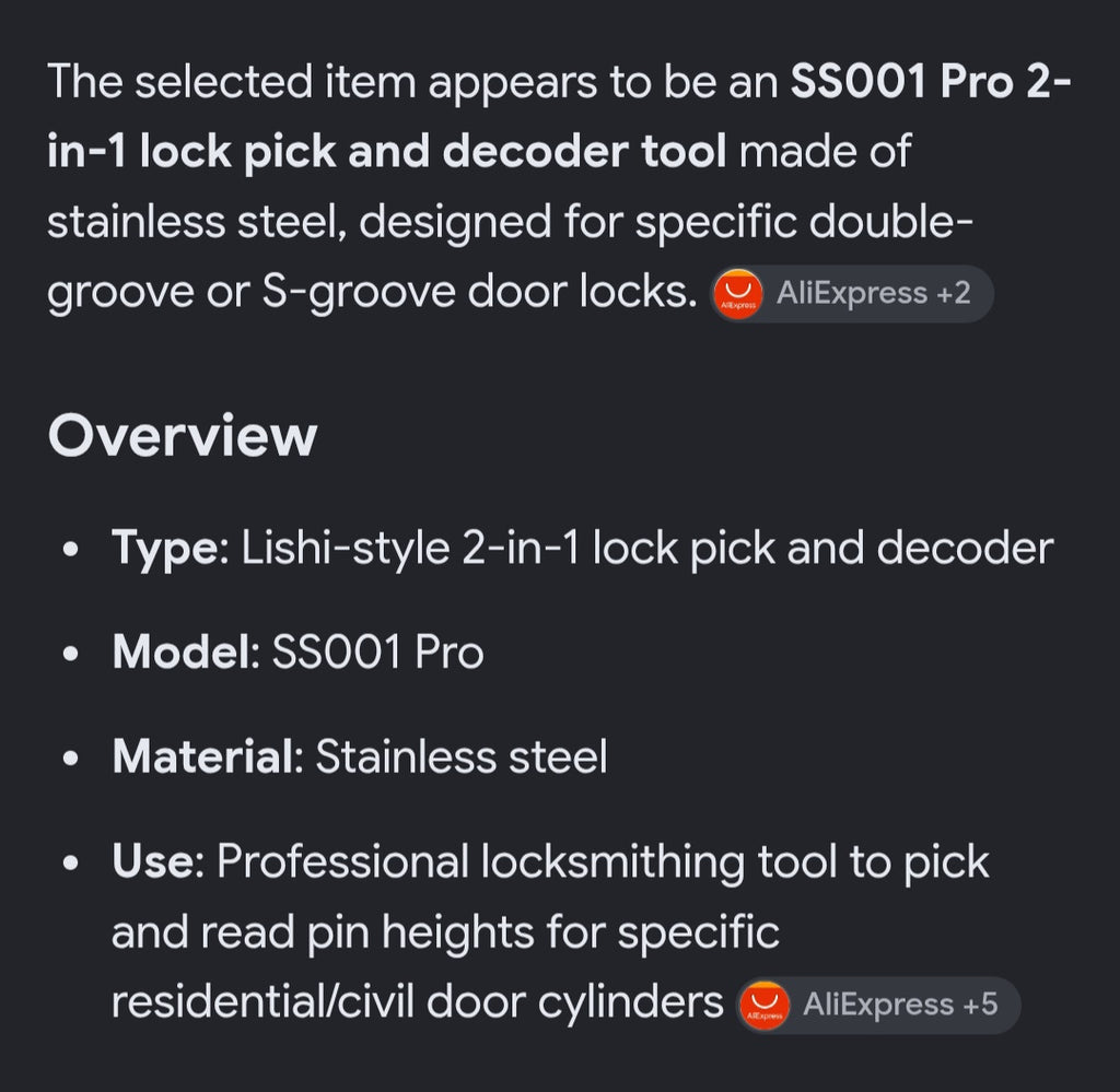 Pro series Lock Pick