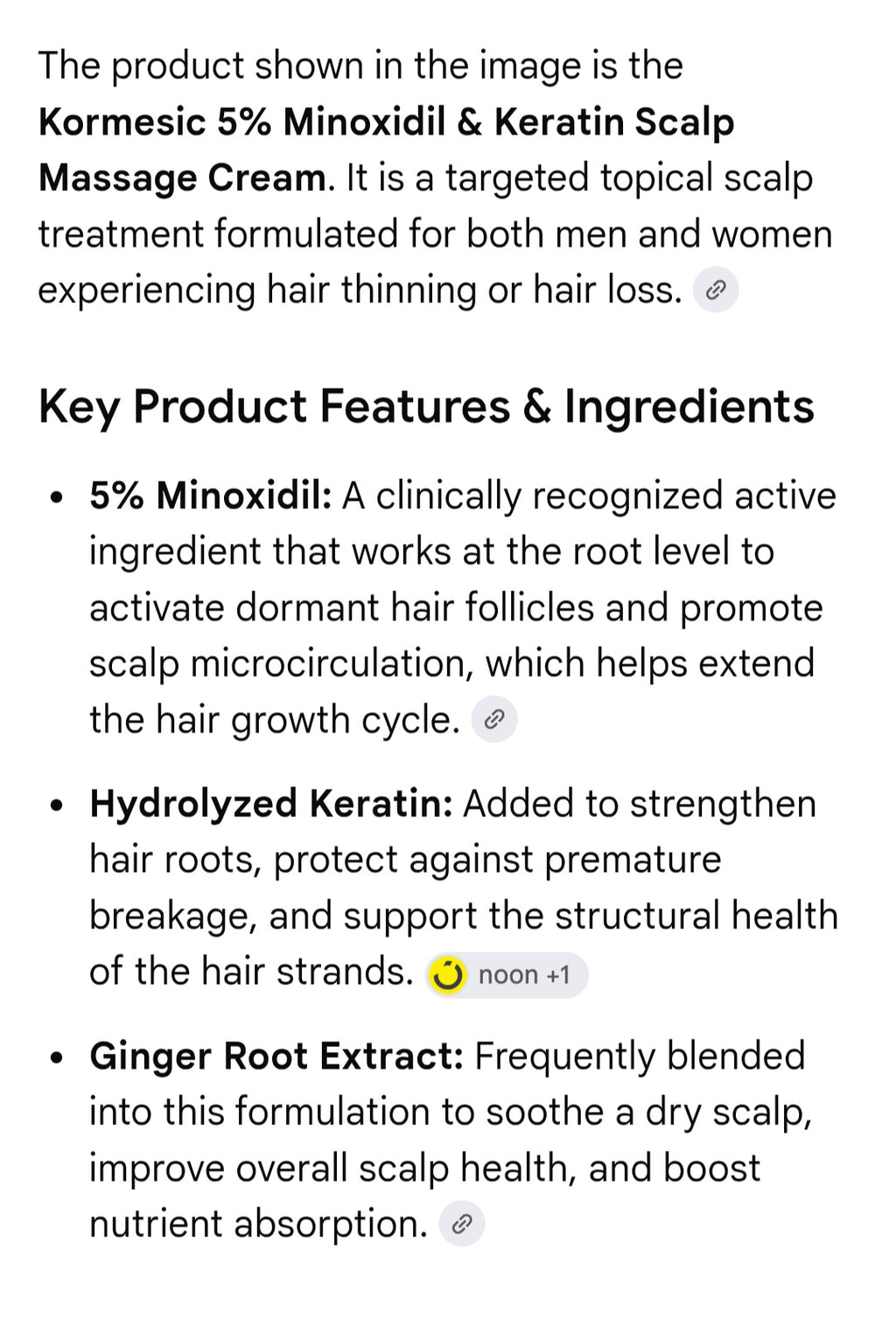 Minoxidil 5 % hair care