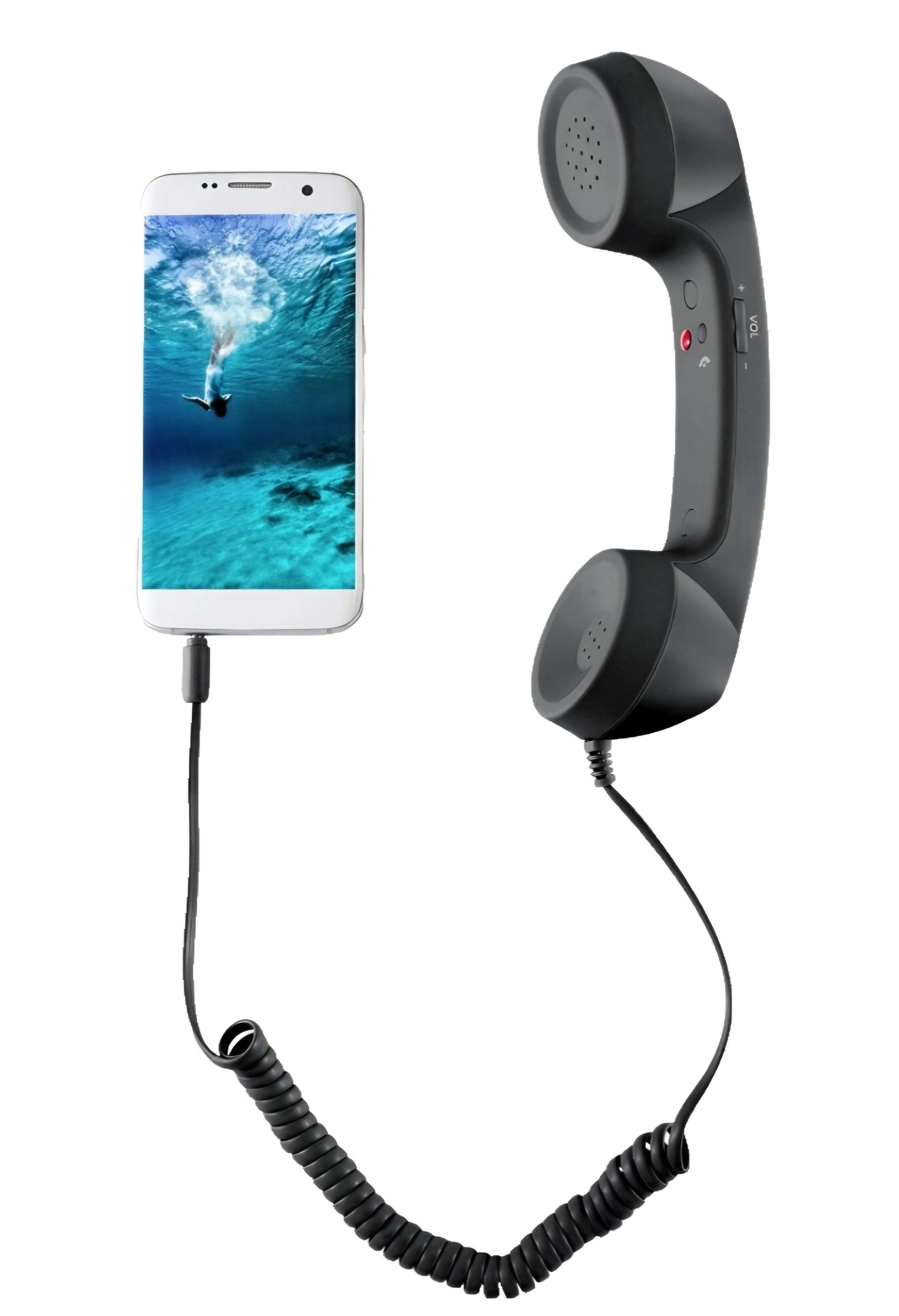 Retro phone handset