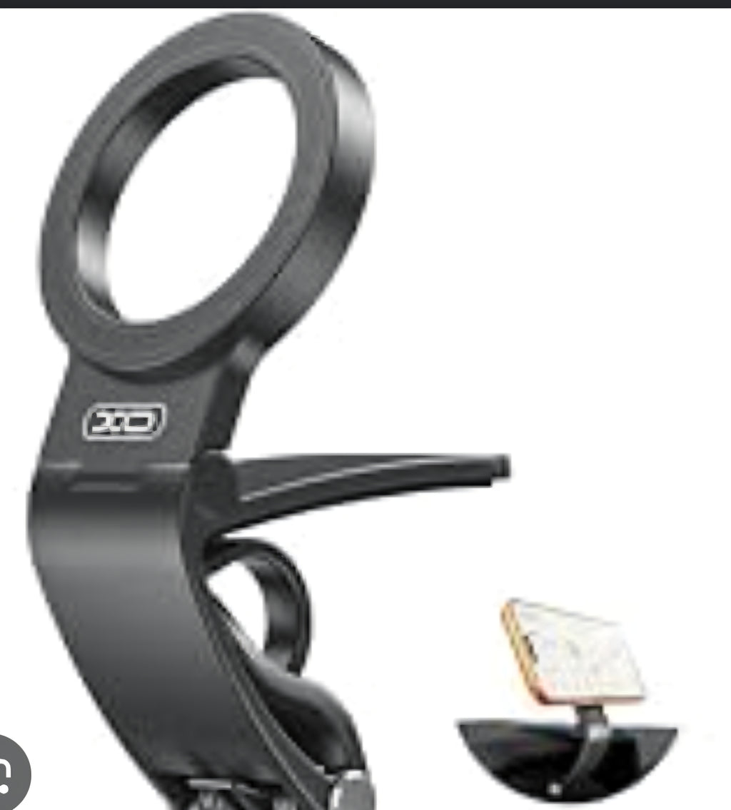 Magnetic snap on phone holder