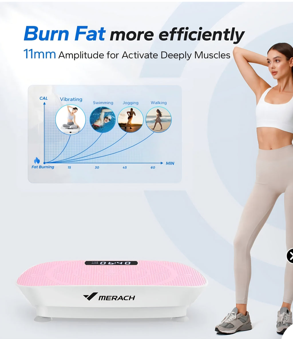 Mini vibration plate in light pink