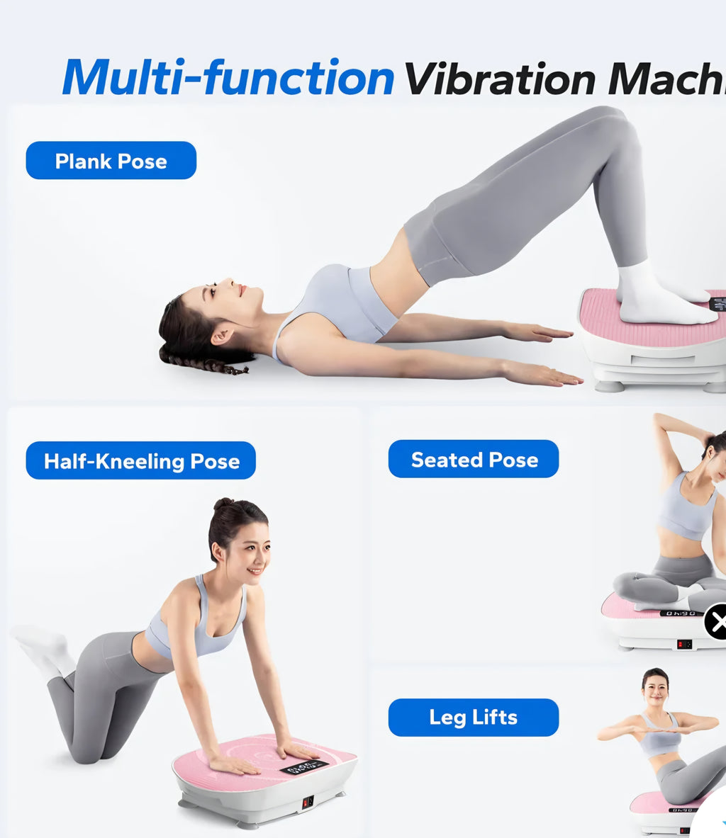 Mini vibration plate in light pink