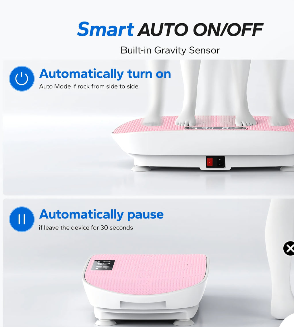 Mini vibration plate in light pink
