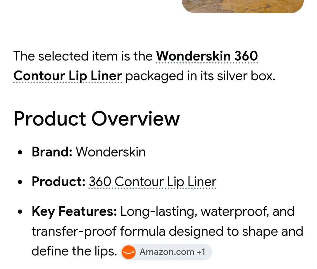 Wonderskin lip liner in saddle color