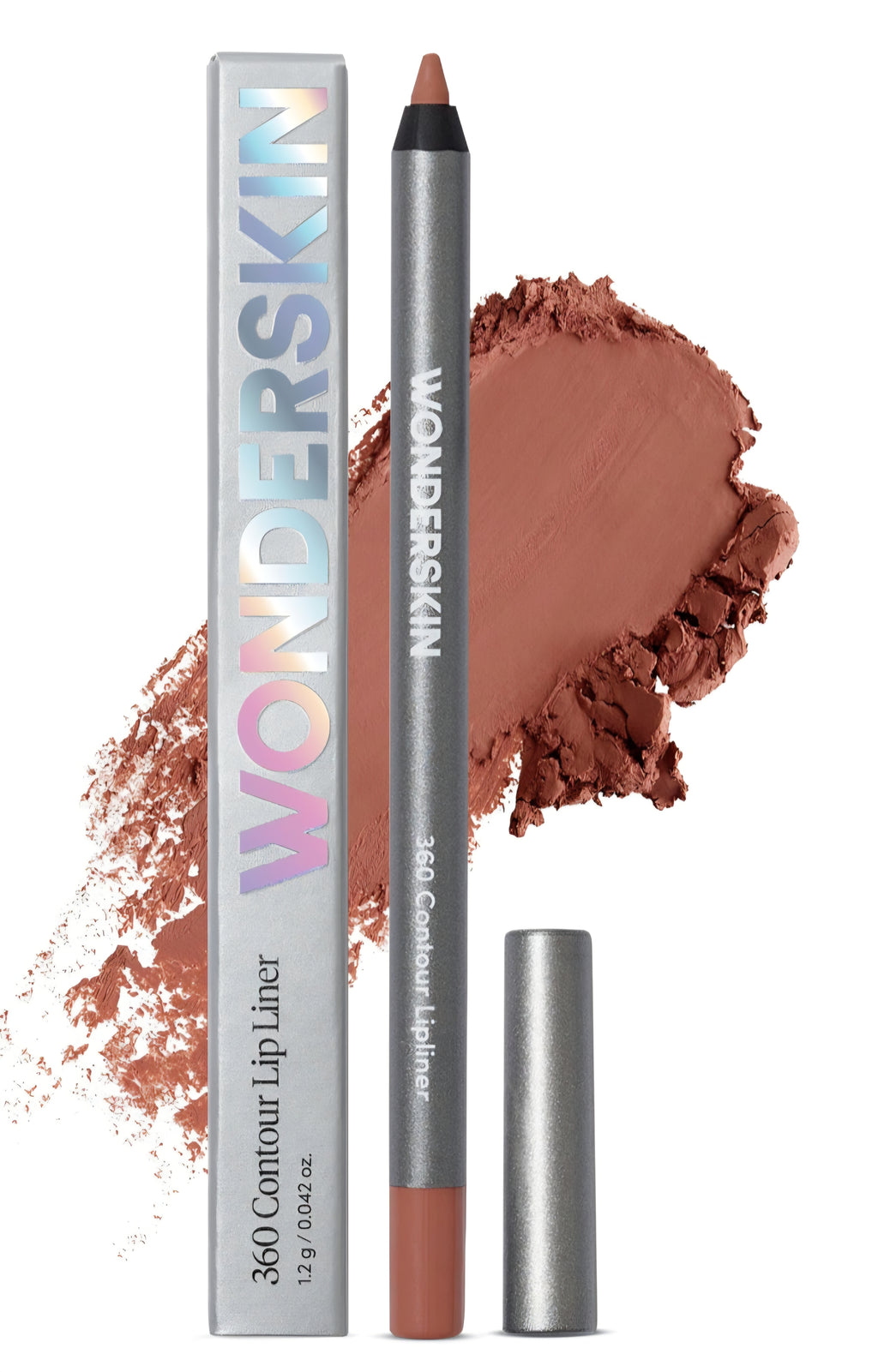 Wonderskin lip liner in saddle color